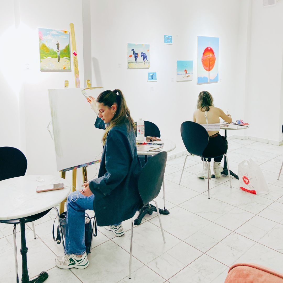 espacio para pintar, galeria sara caso, talleres, coworking
