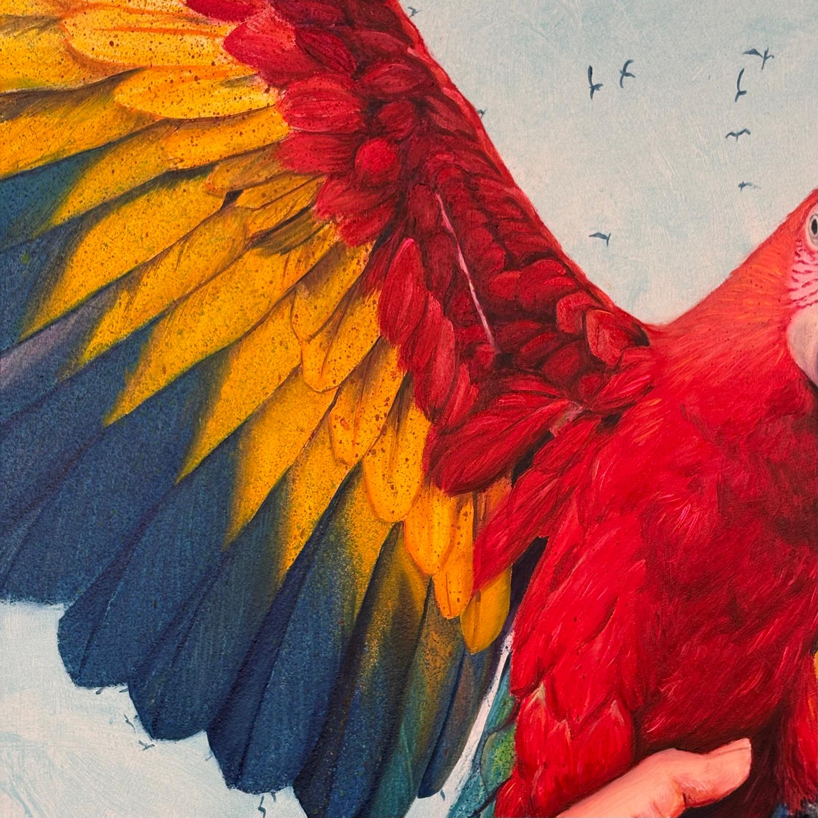 Más vale pájaro en mano que ciento volando - exposicion-actual-lucia-molins-obra-disponible
